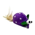 thumbnail image 2 of Star Style Plush Mouse Cat Toy 5.5 Inch, Mixed Color Feather Tail Simulated Mouse for Kittens, Purple, 2 of 6
