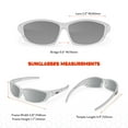 thumbnail image 6 of Sport Wrap Around Polarized Sunglasses for Men Women Running Driving Fishing UV400 Sun Glasses, 6 of 7
