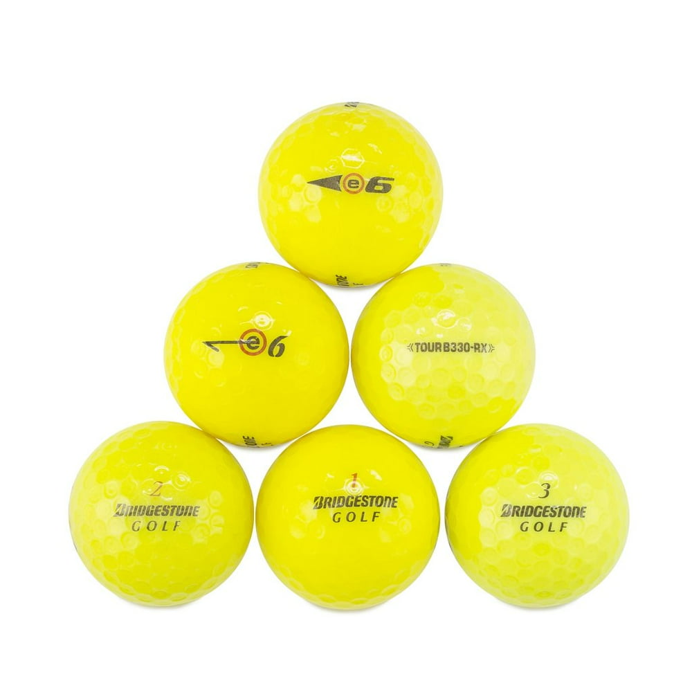 Bridgestone Golf Golf Balls, Yellow, Used, Mint Quality, 50 Pack