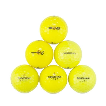 Bridgestone Golf Golf Balls, Yellow, Used, Mint Quality, 50