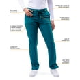 thumbnail image 3 of Adar Pro Scrubs For Women - Skinny Leg Yoga Scrub Pants, 3 of 7