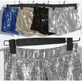 thumbnail image 4 of Sequin For Women, Elastic Waist Glitter Pants, 4 of 5