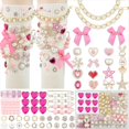 thumbnail image 1 of Kit de 87 Adornos para , Broches y Alfileres para Mujer, Adornos para Zapatos con Lazos, Kit de Bricolaje para Zapatillas con de Diamantes de Imitación., 1 of 7