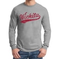 thumbnail image 4 of UGP Campus Apparel Wichita Baseball Script - Hometown Pride, Pitcher Long Sleeve T Shirt - 3X-Large - Sport Grey, 4 of 6