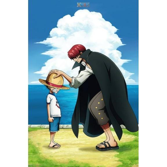 One Piece - Anime TV Show Poster (Shanks & Monkey D. Luffy) (Size: 24" x 36")