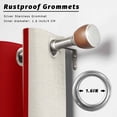 thumbnail image 6 of 1 Panel Outdoor Curtains for Patio Waterproof 54"x108" Red Vintage Weatherproof Privacy Outsides Curtains, Geometric Stripes Simple Lines Grommet Thermal Drapes for Cabana Porch Pergola, 6 of 8