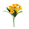 thumbnail image 4 of Girasol artificial Estilo rústico Decoración floral con hojas Oficina en casa Girasol falso, Amarillo 5 ramas 15 cabezas 15 piezas Speravity HA6987-04B, 4 of 6