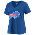 thumbnail image 2 of Women's Fanatics Josh Allen Royal Buffalo Bills Plus Size Name & Number V-Neck T-Shirt, 2 of 3