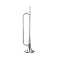 thumbnail image 3 of Ruiboury Bugle with Mouthpiece Classic Blowing Bugle for Children Band Orchestra silver, 3 of 3