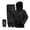 Black, variant on Rain Suit for Men and Women, Waterproof Breathable Lightweight 2 Piece Rainwear Set with Jacket and Pants for Outdoor Use