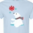 thumbnail image 4 of Inktastic Polar Bear, Bear with Scarf, Cute Bear, Snowflakes T-Shirt, 4 of 5