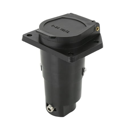Universal 7 Way Round Car Trailer RV Plug Female Socket Adapter Connector Converter