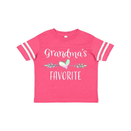 

Inktastic Grandmas Favorite- Heart Grandchild Gift Toddler Boy or Toddler Girl T-Shirt