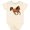 Natural, variant on Inktastic Wild Mustang Horse Galloping Boys or Girls Baby Bodysuit