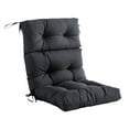 thumbnail image 1 of Cojín para Silla con Respaldo Al Aire Libre, Cojín para Mecedora, Cojín para Silla con Respaldo Alto de Primavera Y Verano, Cojín para Silla de Jardín Negro, 1 of 8
