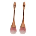 thumbnail image 2 of 2PCS Nail Art Powder Brush Soft Bristles Ergonomic Handle Multipurpose Powder Brush for Manicure Use Rose Gold, 2 of 5