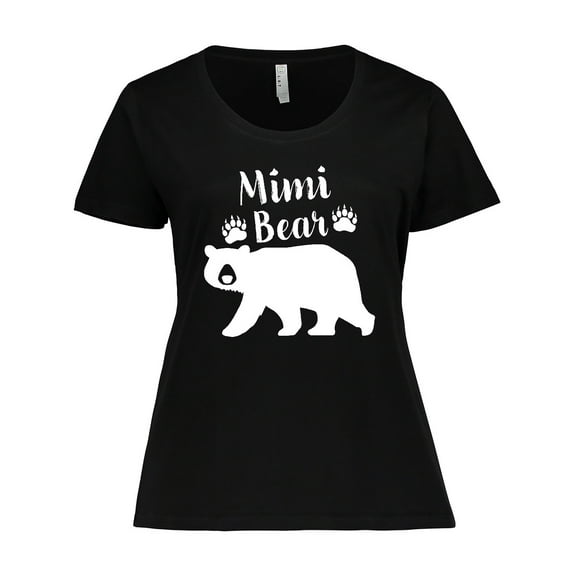 Inktastic Mimi Bear in White Women's Plus Size T-Shirt