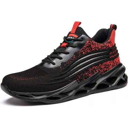 

Steel Toe Shoes for Men Women Unisex Anti-Smashing Puncture Proof Safety Shoes Breathable Slip Resistant for Working and Daily Wear