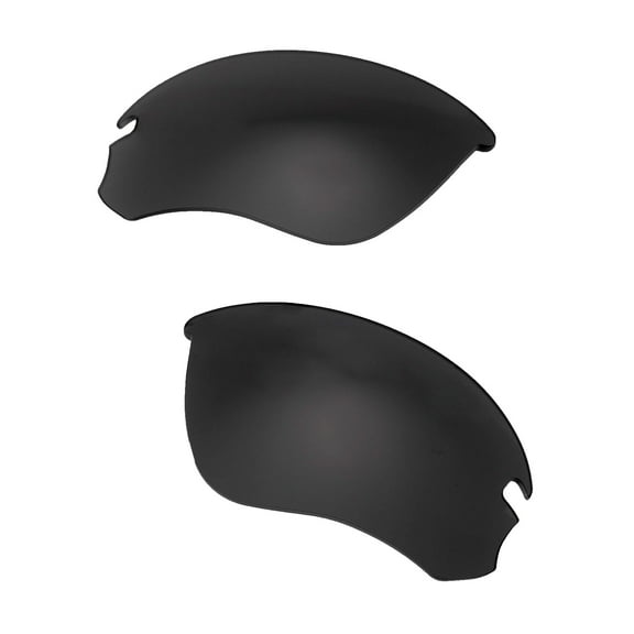 Walleva Black Mr. Shield Replacement Lenses for Oakley Flak Draft OO9364 Sunglasses