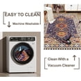 thumbnail image 4 of Yoneston 5' x 7' Vintage Bohemia Area Rug Machine Washable Bedroom Rug Soft Non-Slip with Printed Kitchen Mat for Living Room Playroom Dining Room Decoration, 4 of 7