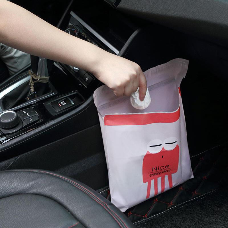 4PCS/Lot Car Interior Accessories PlasticTrash Bag Organizer Key Adhesive Hook 