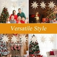 thumbnail image 5 of Large 9-Pointed Paper Star Lantern for Christmas, Ceiling Hanging Lampshade, Holiday Star Pendant Light Decoration, Battery Operated, Indoor Outdoor Party and Wedding Lighting, 5 of 8