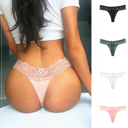 

3PCS/Set Meet r Women Sexy Lace Lingerie Temptation Low-waist Panties Fruit Ins Embroidery Sweet Underwear