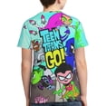thumbnail image 2 of Teen Titans Go 3d Printed T-Shirt Short Sleeve Tees Shirt For Boys Girls, 2 of 7
