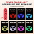 thumbnail image 2 of SUWU Led Face Mask Red Light Therapy Mask for Face, 7 Colors LED Facial Skin Care Mask with Remote, 3 Light Modes - Eye Protection - Timing Function - Portable Skincare Device Home Use 180 LED Beads, 2 of 9