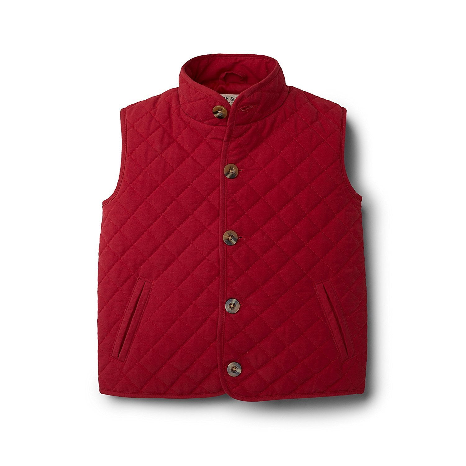 Hope & Henry Boys' Quilted Vest in Organic Cotton | Red - Walmart.com