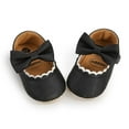 thumbnail image 6 of Aboser Newborn Infant Girls Mary Jane Flats Baby Girl First Walking Shoes Soft Sole Cloth Shoes 0-15 Months Bowknot Crib Shoes Non Slip Dress Shoes, 6 of 7
