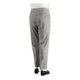 thumbnail image 2 of ANNE KLEIN Womens Black Zippered Plaid Straight leg Pants Plus Size: 14W, 2 of 2