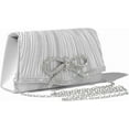 thumbnail image 3 of Kwuty Bow Evening Bag Sparkly Clutch Purses for Women Wedding Glitter Rhinestone Party Prom Purse Dressy Clutch Bags, 3 of 7