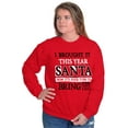 thumbnail image 2 of Christmas Bring It This Year Santa Unisex Plus Fleece Graphic Sweatshirt Brisco Brands 5X, 2 of 4