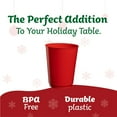 thumbnail image 2 of PLASTICPRO 10 Oz Disposable Cups Plastic Tumblers Party Cups Red, 50-Pack, 2 of 7
