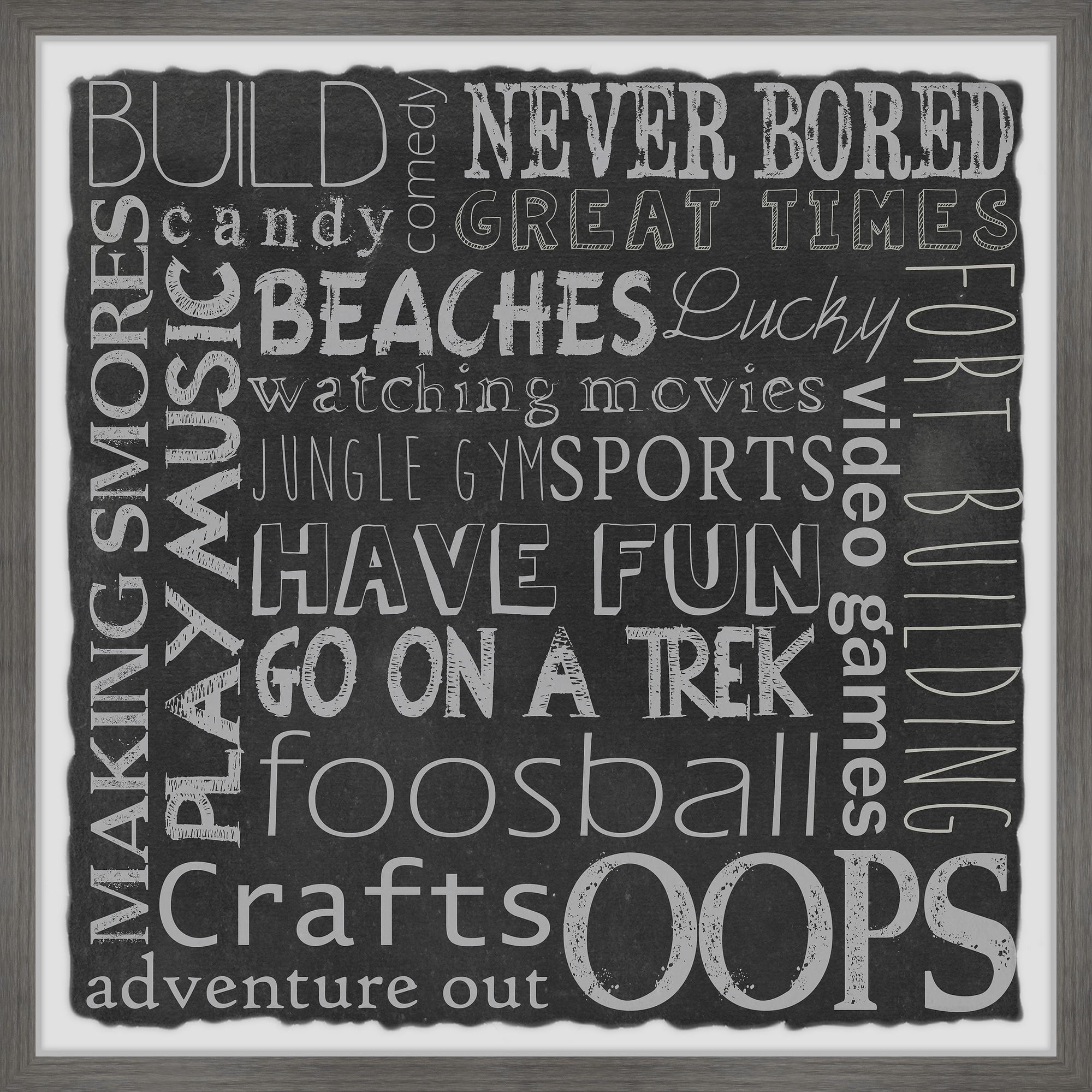 Marmont Hill Camping Adventure Board Framed Wall Art