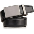 thumbnail image 2 of Men's Belt,Nelbons Slide Ratchet Belt for Men with Genuine Leather 1 3/8,Trim to Fit, 2 of 5