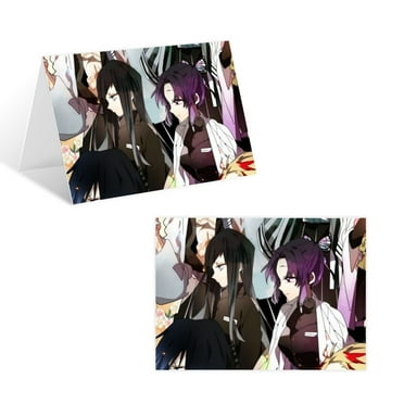 Demon Slayer Cards and Envelopes Greeting Cards with Envelopes Blank Note Cards and Envelopes Cartoon Designs for All Occasions Blank Greeting Cards, Note Cards