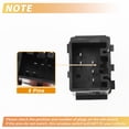 thumbnail image 4 of Interruptor de ventana eléctrica trasera derecha delantera único 1Pc para Lincoln Town Car 03-08 No.5W1Z14529AA, 4 of 7