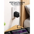 thumbnail image 2 of Cargador JSAUX USB-C de 45 W con suministro de energía para Steam Deck, Switch, 2 of 8