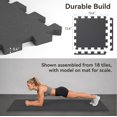 thumbnail image 5 of AIRHOP 216 PCS Gym Floor Mat, EVA Foam Puzzle Gym Mat, High-Density Interlocking Foam Floor Tiles for Home Gym, Play Workout Garage Kitchen Flooring 12.6"x12.6"x0.4", 5 of 11