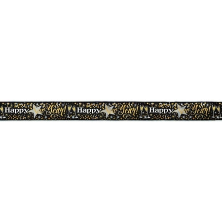 - Foil Glittering Happy New Year Banner, 12ft