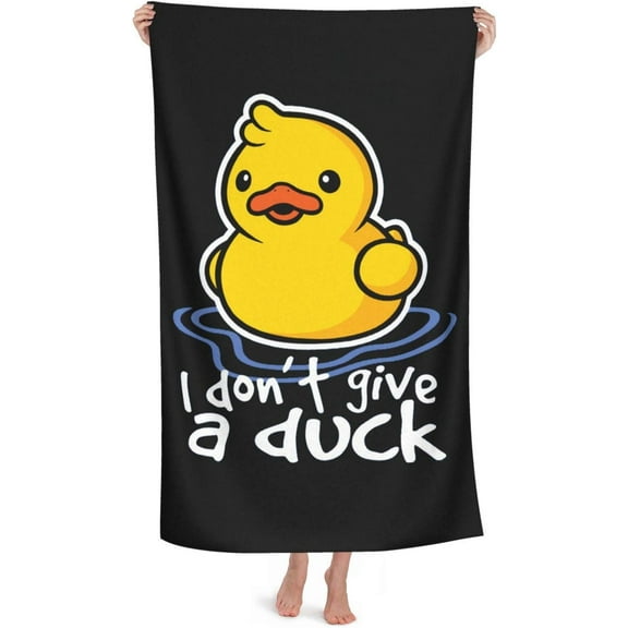 I Don't Give A Du-ck Adults Microfiber Beach Towel Oversized Big Towel Blanket with A Unique Design 32In X 52In