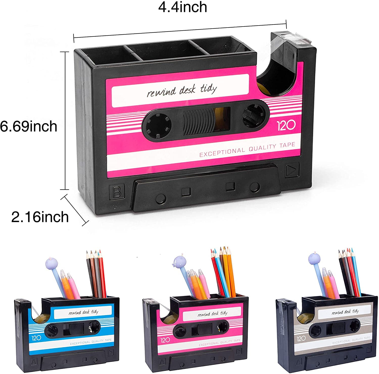 Organizador De Escritorio Creative Tape Pen Holder Retro Ca Organizador De Escritorio Creative Tape Pen Holder Retro Ca