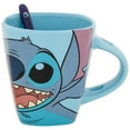 thumbnail image 5 of Disney 9 oz Stitch Blue Ceramic Spoon Mug, 5 of 5