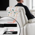 thumbnail image 4 of TSOVTHRID Floral Butterfly Print Sofa Headrest Protector PU Leather Headrest Cover for Recline Chair Non Slip Chair Head Rest Slipcover for Living Room,Office Chair,17x27in, 1 Piece, 4 of 7