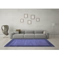 thumbnail image 3 of Ahgly Company Indoor Round Abstract Blue Contemporary Area Rugs, 7' Round, 3 of 4