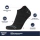 thumbnail image 3 of Calcetines Reebok para hombre de corte bajo, 8 pares, invisibles, negros, talla 6-12.5, 3 of 7