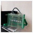 thumbnail image 3 of Bolso de mano transparente de PVC de alta capacidad para mujer, bolsa de mano tipo gelatina, bandolera de un solo hombro, 3 of 5