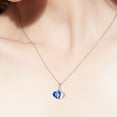 thumbnail image 3 of TidBay Collier Femme Faux Cristal Forme Cœur Brillant Pendentif Portable pour Cadeau, 3 of 8
